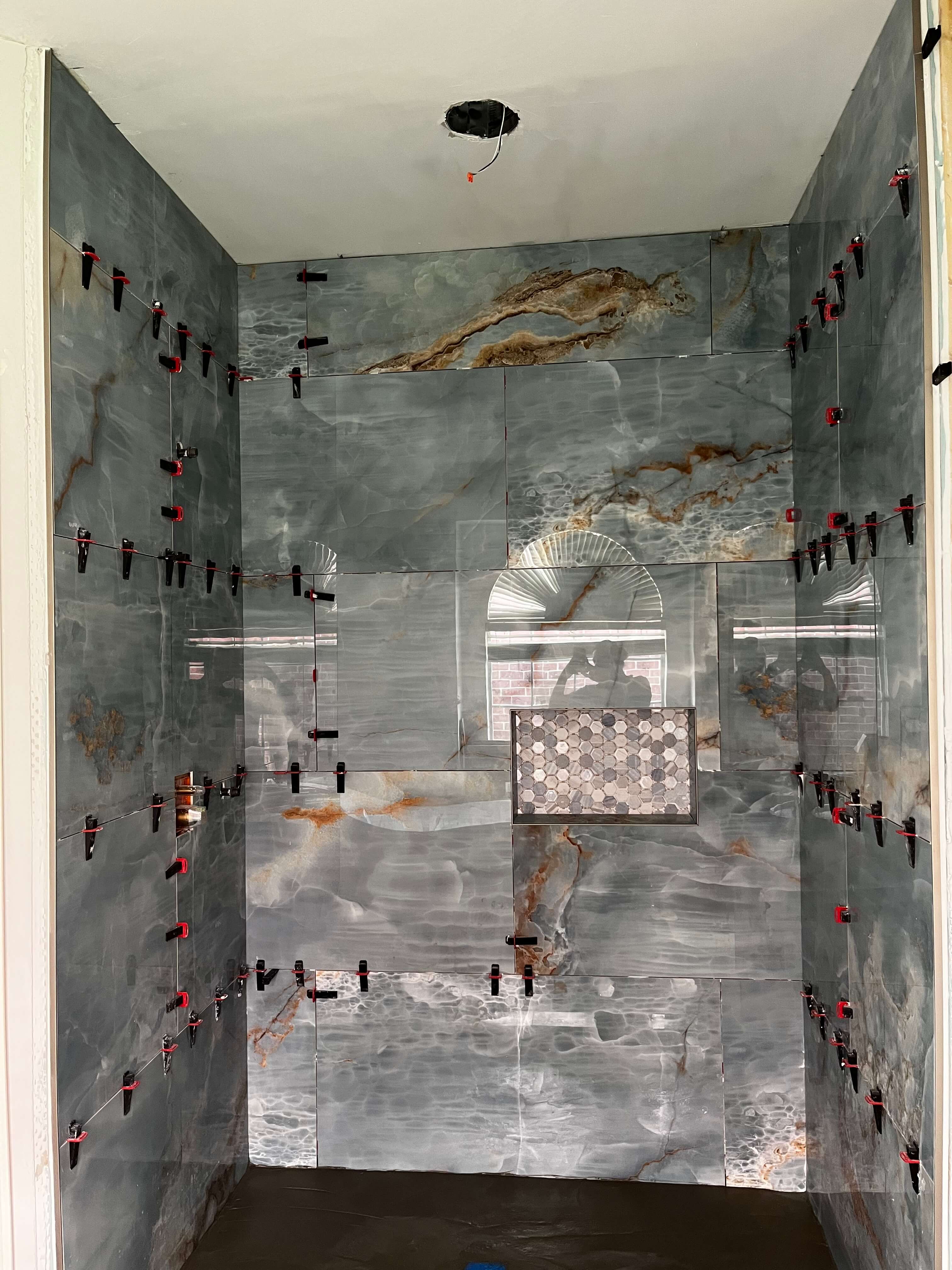 Bathroom remodel wall tile