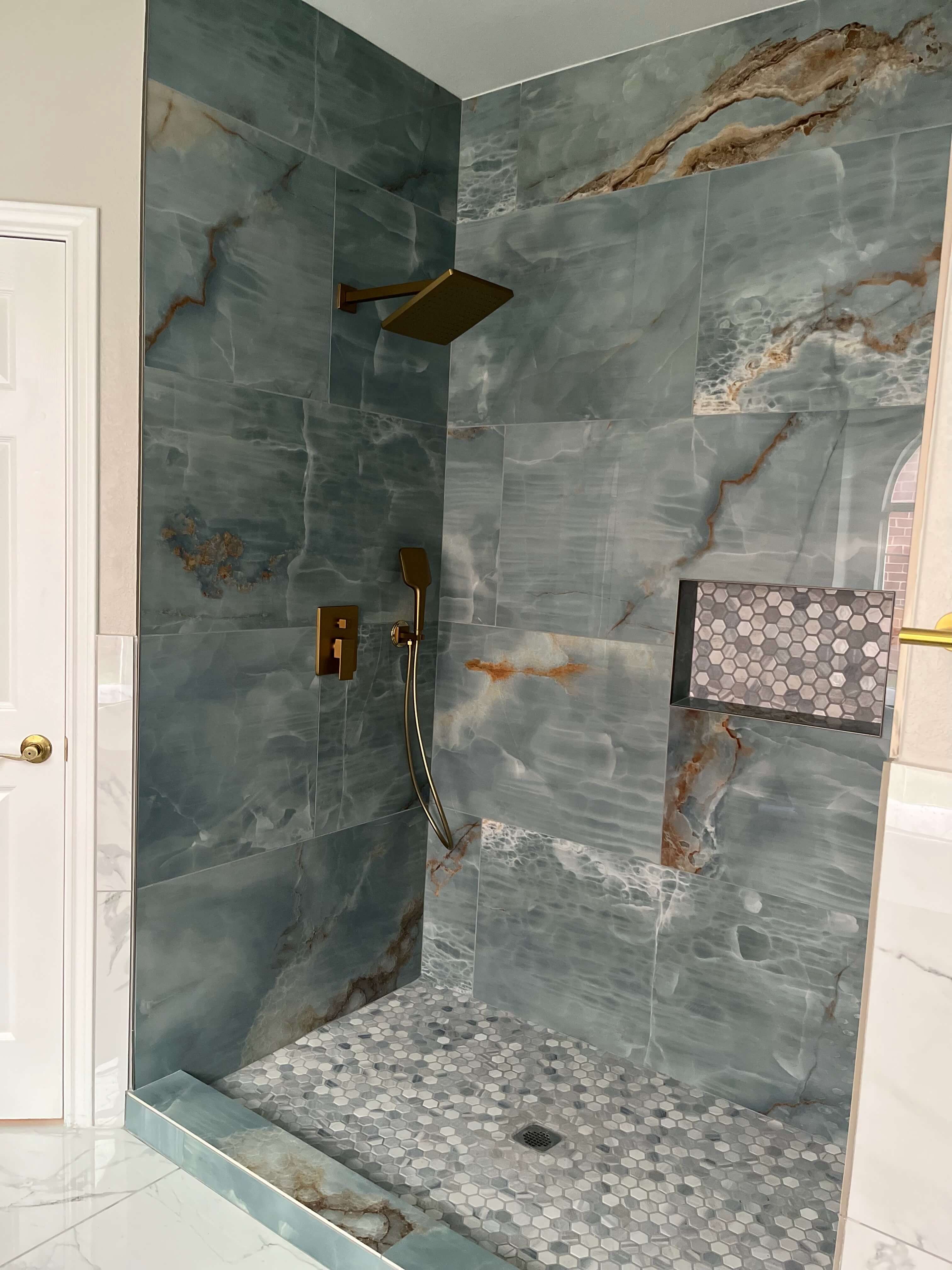Completed bathroom renovation