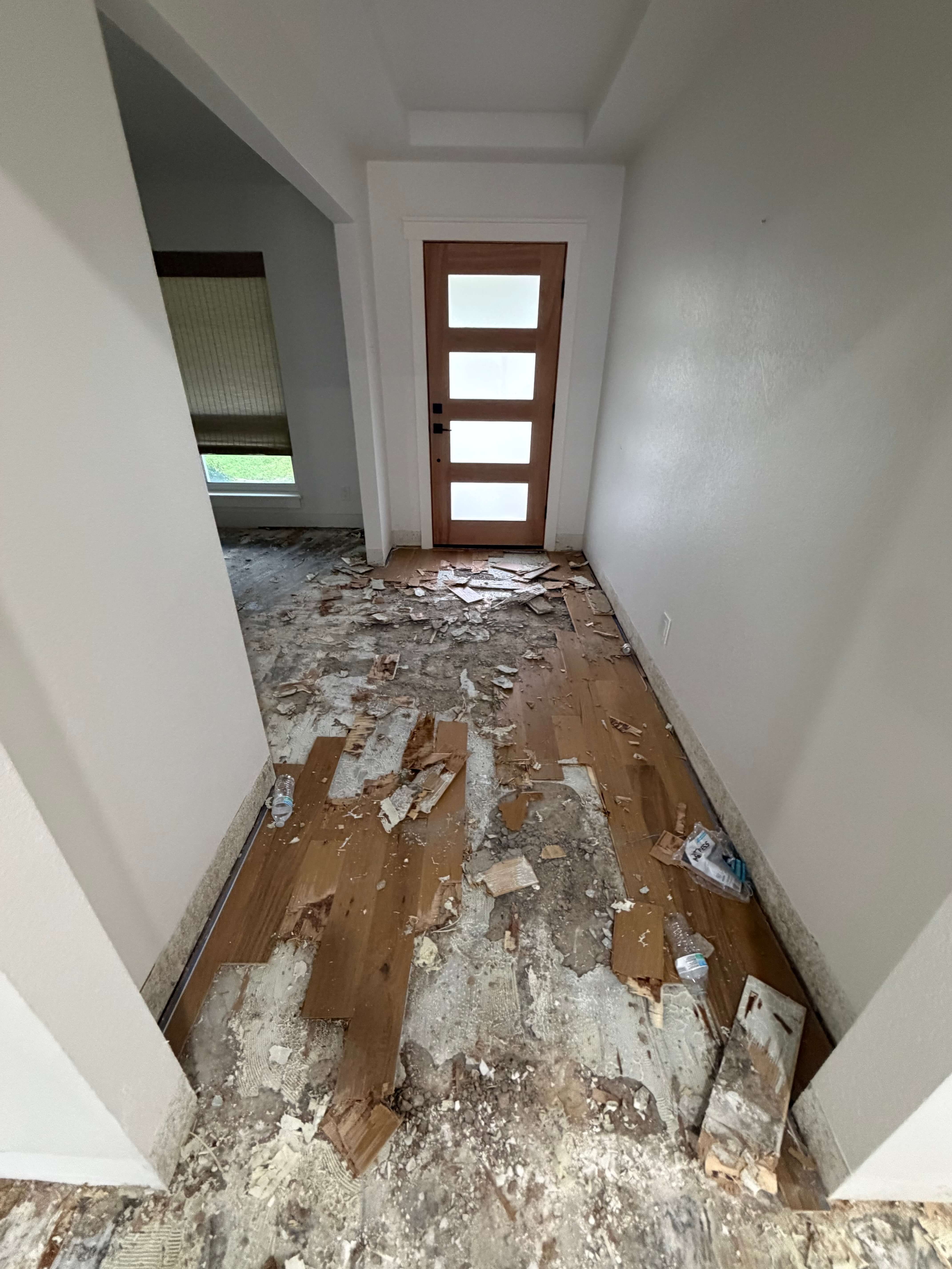 Floor installation in progress