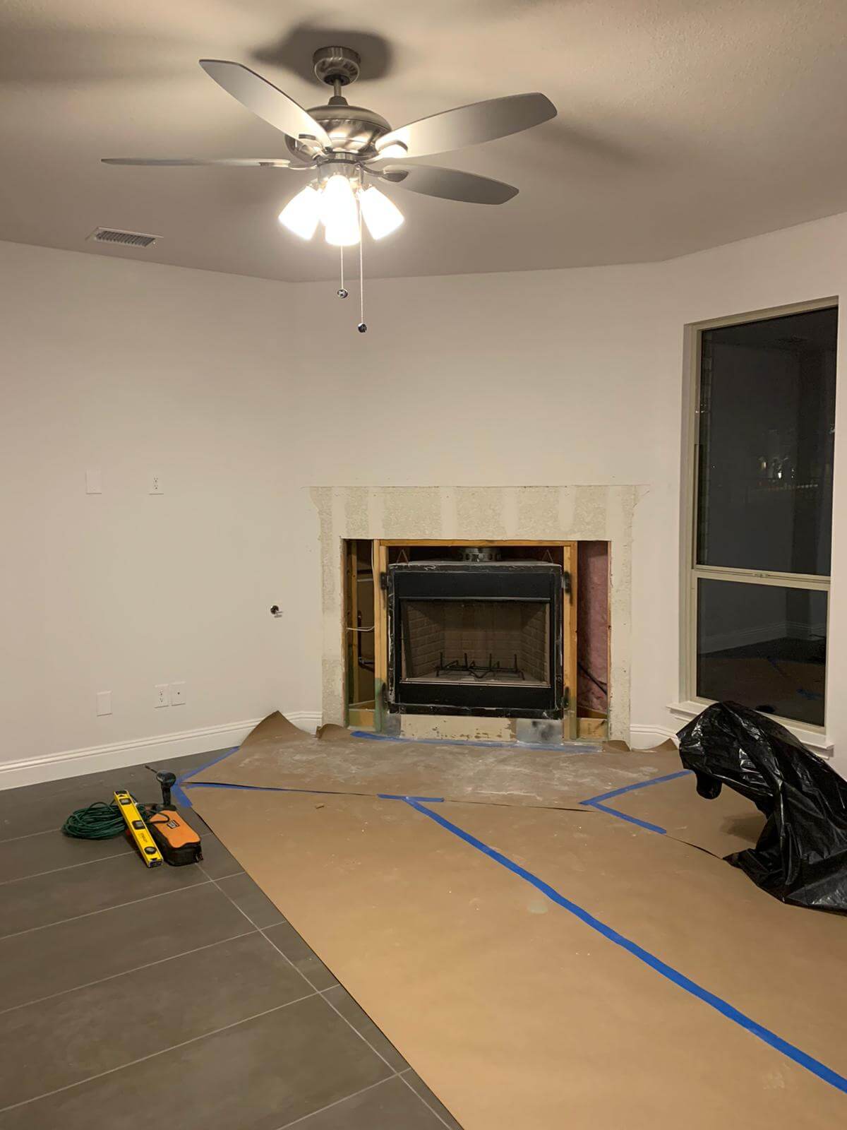 Completed hardwood floor