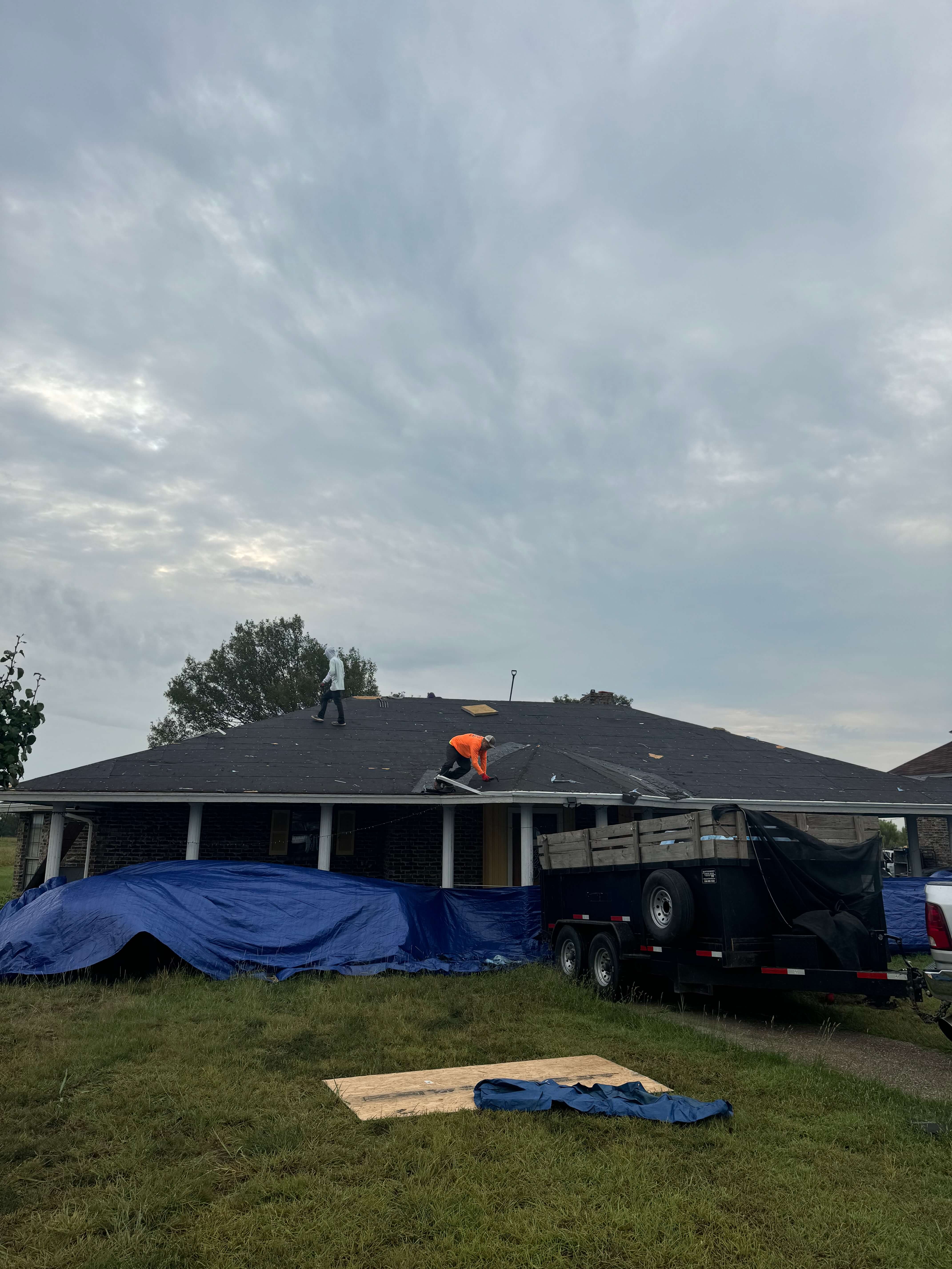 New roof installation